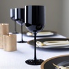 image:imagePARTY BARGAINS 12 oz Disposable Plastic Wine Goblets ShatterResistant BPAFree Stemmed Wine Cups for Weddings Events amp Outdoor Entertaining Black 5 PackBlack