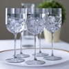 image:imagePARTY BARGAINS 12 oz Disposable Plastic Wine Goblets ShatterResistant BPAFree Stemmed Wine Cups for Weddings Events amp Outdoor Entertaining Grey 5 Pack