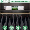 image:imagePARTY BARGAINS 40 x 20 Inch Disposable Clear Garment Bags 50 Pack  HeavyDuty Plastic Clothes Covers for Suits Dresses Coats Closet amp Travel