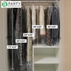image:imagePARTY BARGAINS 60 x 20 Inch Disposable Clear Garment Bags 50 Pack  HeavyDuty Plastic Clothes Covers for Suits Dresses Coats Closet amp Travel