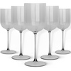 image:imagePARTY BARGAINS 12 oz Disposable Plastic Wine Goblets ShatterResistant BPAFree Stemmed Wine Cups for Weddings Events amp Outdoor Entertaining Grey 5 Pack