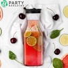 image:imagePARTY BARGAINS 34 oz Square Plastic Carafe with Black FlipTab Lid Clear  3 Pack HeavyDuty SpillResistant Pitchers for Iced Tea Juice Cold Beverages Powdered Drinks Mimosa Bar
