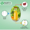 image:imagePARTY BARGAINS 50 oz Plastic Carafe with White FlipTab Lid Clear  1 Pack HeavyDuty SpillResistant Pitchers for Iced Tea Juice Cold Beverages Powdered Drinks Mimosa BarRed Cap