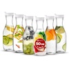 image:imagePARTY BARGAINS 50 oz Plastic Carafe with White FlipTab Lid Clear  1 Pack HeavyDuty SpillResistant Pitchers for Iced Tea Juice Cold Beverages Powdered Drinks Mimosa BarWhite Cap