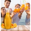 image:imagePARTY BARGAINS 50 oz Plastic Carafe with White FlipTab Lid Clear  1 Pack HeavyDuty SpillResistant Pitchers for Iced Tea Juice Cold Beverages Powdered Drinks Mimosa BarWhite Cap