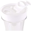 image:imagePARTY BARGAINS 50 oz Plastic Carafe with White FlipTab Lid Clear  1 Pack HeavyDuty SpillResistant Pitchers for Iced Tea Juice Cold Beverages Powdered Drinks Mimosa BarWhite Cap