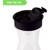 image:imagePARTY BARGAINS 50 oz Plastic Carafe with White FlipTab Lid Clear  1 Pack HeavyDuty SpillResistant Pitchers for Iced Tea Juice Cold Beverages Powdered Drinks Mimosa BarBlack Cap