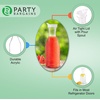 image:imagePARTY BARGAINS 50 oz Plastic Carafe with White FlipTab Lid Clear  1 Pack HeavyDuty SpillResistant Pitchers for Iced Tea Juice Cold Beverages Powdered Drinks Mimosa BarWhite Cap