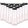 image:imagePARTY BARGAINS 33 oz Round Plastic Carafe with Black FlipTab Lid Clear  12 Pack HeavyDuty SpillResistant Pitchers for Iced Tea Juice Cold Beverages Powdered Drinks Mimosa Bar