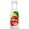 image:imagePARTY BARGAINS 50 oz Plastic Carafe with White FlipTab Lid Clear  1 Pack HeavyDuty SpillResistant Pitchers for Iced Tea Juice Cold Beverages Powdered Drinks Mimosa BarWhite Cap