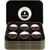 image:imageParty Bargains Plastic Serving Tray  4 Pack 8 x 11 Rectangular Organic Collection White Serving Platter with Gold Rim Disposable Food Tray for Snacks Appetizers Charcuterie BirthdayBlack Gold Rim