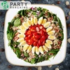 image:imagePARTY BARGAINS Plastic Serving Tray 8 Pack 14 Round White Gold Rim Serving Platter Disposable Food Tray for Snacks Appetizers Charcuterie Weddings BuffetsWhite Gold Rim