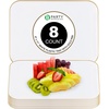 image:imagePARTY BARGAINS Plastic Serving Tray 8 Pack 14 Round White Gold Rim Serving Platter Disposable Food Tray for Snacks Appetizers Charcuterie Weddings BuffetsWhite Gold Rim