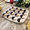 image:imagePARTY BARGAINS Plastic Serving Tray 8 Pack 14 Round White Gold Rim Serving Platter Disposable Food Tray for Snacks Appetizers Charcuterie Weddings BuffetsWhite Gold Rim
