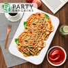 image:imagePARTY BARGAINS Plastic Serving Tray 8 Pack 14 Round White Gold Rim Serving Platter Disposable Food Tray for Snacks Appetizers Charcuterie Weddings BuffetsWhite Gold Rim
