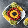 image:imagePARTY BARGAINS Plastic Serving Tray 8 Pack 14 Round White Gold Rim Serving Platter Disposable Food Tray for Snacks Appetizers Charcuterie Weddings BuffetsWhite