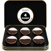 image:imagePARTY BARGAINS Plastic Serving Tray 8 Pack 14 Round White Gold Rim Serving Platter Disposable Food Tray for Snacks Appetizers Charcuterie Weddings BuffetsBlack Gold Rim