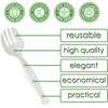 image:imagePARTY BARGAINS 87 Inches Plastic Serving Forks 12 Pack Premium Quality amp HeavyDuty Clear Plastic Serving Fork for Serving Salads Buffets amp Food for Parties