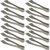image:imagePARTY BARGAINS 85 Inches Plastic Serving Tongs 12 Pack Premium Quality amp HeavyDuty Silver Plastic Tongs for BBQ Salads Grilling Buffets amp Kitchen