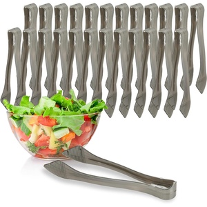 image:imagePARTY BARGAINS 85 Silver Plastic Serving Tongs 24Pack  HeavyDuty Disposable amp Reusable Kitchen Tongs for Parties BBQ Buffet Salad Appetizers Catering