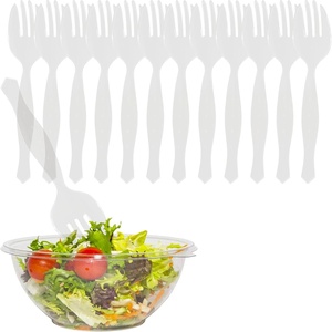 image:imagePARTY BARGAINS 87 Inches Plastic Serving Forks 12 Pack Premium Quality amp HeavyDuty Clear Plastic Serving Fork for Serving Salads Buffets amp Food for Parties
