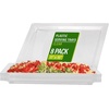 image:imageParty BARGAINS 16 x 11 Plastic Serving Trays  8 Pack Disposable Clear Plastic Trays Ideal for Weddings Buffets and Birthday Parties