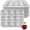 image:imagePARTY BARGAINS 12Cup Aluminum MiniMuffin Pans  40 Pack Mini Cupcake Pans Disposable MiniMuffin Tin for Baking Max 240C