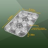 image:imagePARTY BARGAINS 6Cup Aluminum Muffin Pans  40 Pack Standard Size Cupcake Pans Disposable Muffin Tin for Baking Max 240CMuffins