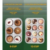 image:imagePARTY BARGAINS 6Cup Aluminum Muffin Pans  40 Pack Standard Size Cupcake Pans Disposable Muffin Tin for Baking Max 240CMuffins