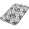 image:imagePARTY BARGAINS 6Cup Aluminum Muffin Pans  40 Pack Standard Size Cupcake Pans Disposable Muffin Tin for Baking Max 240CMuffins