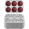 image:imagePARTY BARGAINS 6Cup Aluminum Muffin Pans  40 Pack Standard Size Cupcake Pans Disposable Muffin Tin for Baking Max 240CMuffins