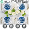 image:imagePARTY BARGAINS 40 Disposable Table Covers  54 X 108 3 Ply Paper amp Plastic White Table Cover