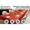 image:imagePARTY BARGAINS 40 Disposable Table Covers  54 X 108 Red Table Cover 3 Ply Paper amp Plastic Tablecloth