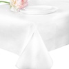 image:imagePARTY BARGAINS 5 Disposable Table Covers  54 X 108 3 Ply Paper amp Plastic White Table Cover