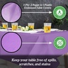 image:imagePARTY BARGAINS 5 Disposable Table Covers  54 X 108 Purple Table Cover 3 Ply Paper amp Plastic Tablecloth