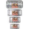 image:imagePARTY BARGAINS 1 lb Loaf Pans Disposable Aluminum Bread Tins 60 Pack  HeavyDuty OvenSafe Bakeware Max 240C for Bread Loaf Meatloaf Cakes Parties amp Events