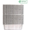 image:imagePARTY BARGAINS 2 Lb Aluminum Loaf Pan  40 Pack 85 x 45 x 25 Heavy Duty Disposable Bread Pans for Perfect for Baking Lasagna Meatloaf amp Food Serving Max 240C