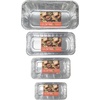 image:imagePARTY BARGAINS 3 lb Loaf Pans Disposable Aluminum Bread Tins 20 Pack  HeavyDuty OvenSafe Bakeware Max 240C for Bread Loaf Meatloaf Cakes Parties amp Events