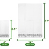 image:imagePARTY BARGAINS Disposable Linen Feel Guest Towels 100 Pack  White Paper Hand Towels with Silver Lace Design 12 x 17 Fancy Dinner Napkins Decorative Wedding Napkins Cocktail Party Guest Bathroom