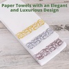 image:imagePARTY BARGAINS Disposable Linen Feel Guest Towels 100 Pack  White Paper Hand Towels with Silver Lace Design 12 x 17 Fancy Dinner Napkins Decorative Wedding Napkins Cocktail Party Guest Bathroom