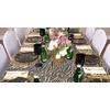image:imagePARTY BARGAINS Disposable LinenFeel Guest Towels 100 Pack 13 x 16 White with Gold Print Soft Paper Hand Towels for Weddings Cocktail Party Decorative Fold Dinner Napkins