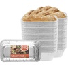 image:imagePARTY BARGAINS 1 lb Loaf Pans Disposable Aluminum Bread Tins 100 Pack  HeavyDuty OvenSafe Bakeware Max 240C for Bread Loaf Meatloaf Cakes Parties amp Events