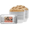 image:imagePARTY BARGAINS 1 lb Loaf Pans Disposable Aluminum Bread Tins 60 Pack  HeavyDuty OvenSafe Bakeware Max 240C for Bread Loaf Meatloaf Cakes Parties amp Events