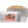 image:imagePARTY BARGAINS 2 lb Loaf Pans Disposable Aluminum Bread Tins 20 Pack  HeavyDuty OvenSafe Bakeware Max 240C for Bread Loaf Meatloaf Cakes Parties amp Events