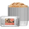 image:imagePARTY BARGAINS 3 lb Loaf Pans Disposable Aluminum Bread Tins 20 Pack  HeavyDuty OvenSafe Bakeware Max 240C for Bread Loaf Meatloaf Cakes Parties amp Events