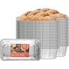 image:imagePARTY BARGAINS 3 lb Loaf Pans Disposable Aluminum Bread Tins 40 Pack  HeavyDuty OvenSafe Bakeware Max 240C for Bread Loaf Meatloaf Cakes Parties amp Events