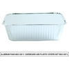 image:imagePARTY BARGAINS 5 Lb Aluminum Foil Pans with Lids  50 Count Set with Board Lids 9 x 7 Inches Oblong Pan Food Container for Hot and Cold Use Max 240CSilver