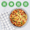 image:imagePARTY BARGAINS 7 Inch Round Disposable Aluminum Pans  100 Pack Lids not included  For Baking Roasting BBQ Perfect for Kitchen Takeout Food Catering Picnic Camping Max 240C
