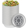 image:imagePARTY BARGAINS 9Inch Round Disposable Aluminum Pans  40 Pack Lids not included  For Baking Roasting BBQ Perfect for Kitchen Takeout Food Catering Picnic Camping Max 240C