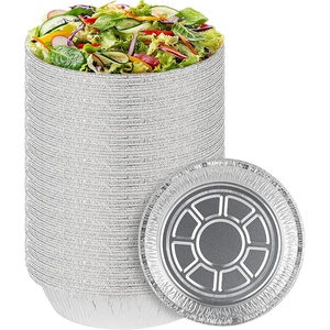 image:imagePARTY BARGAINS 9Inch Round Disposable Aluminum Pans  40 Pack Lids not included  For Baking Roasting BBQ Perfect for Kitchen Takeout Food Catering Picnic Camping Max 240C